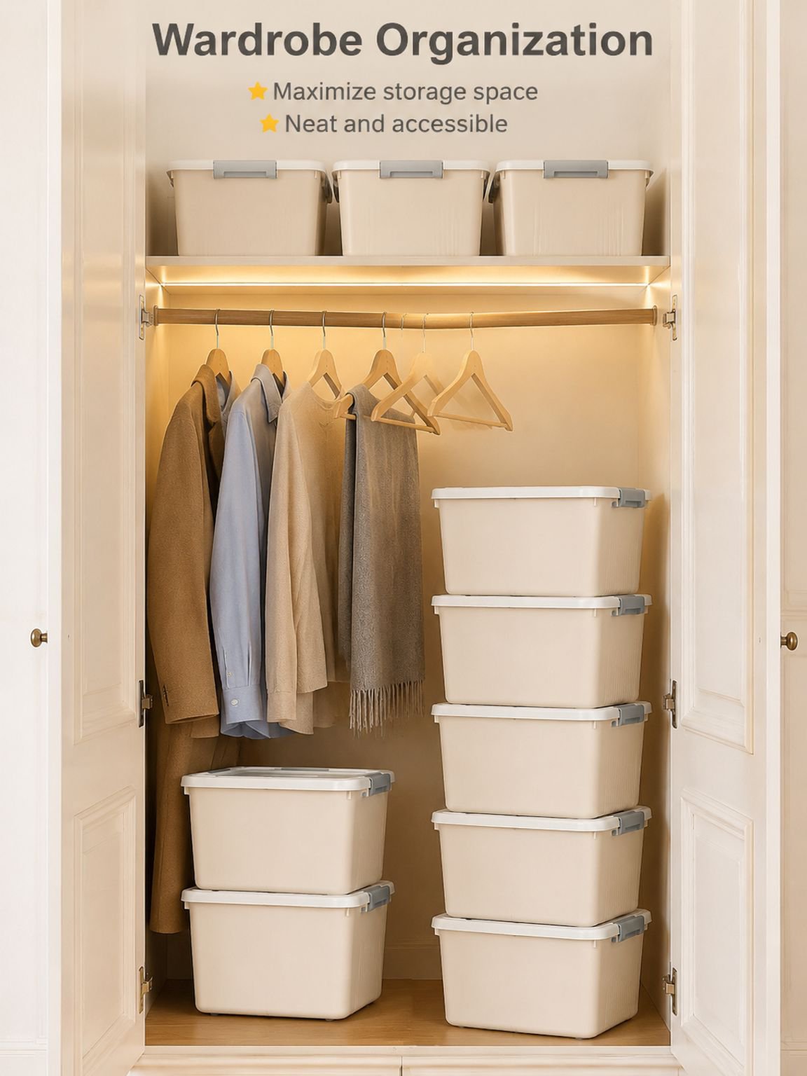 Convenient storage box with locking lid and wheels