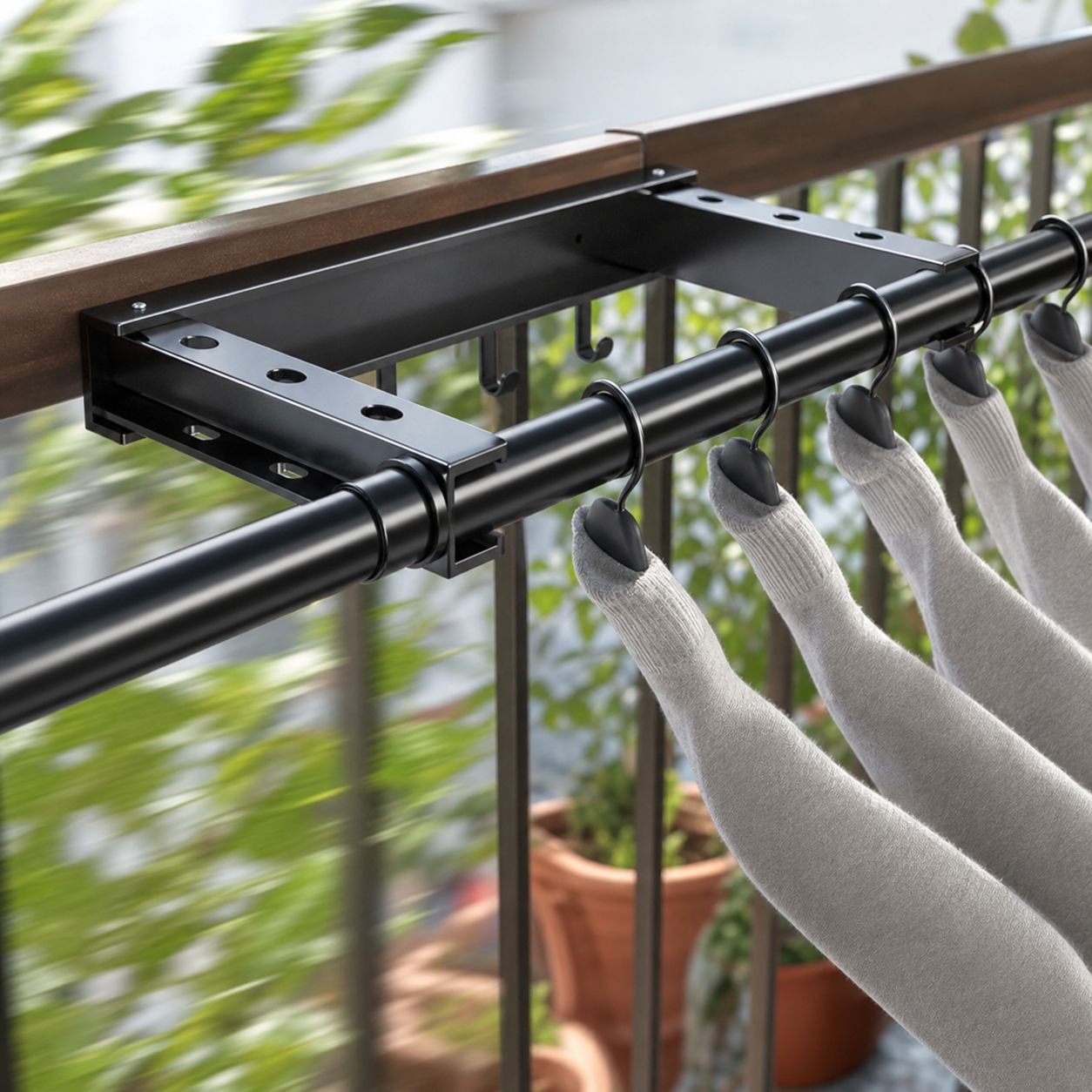 Rust-resistant laundry rod for modern laundry rooms