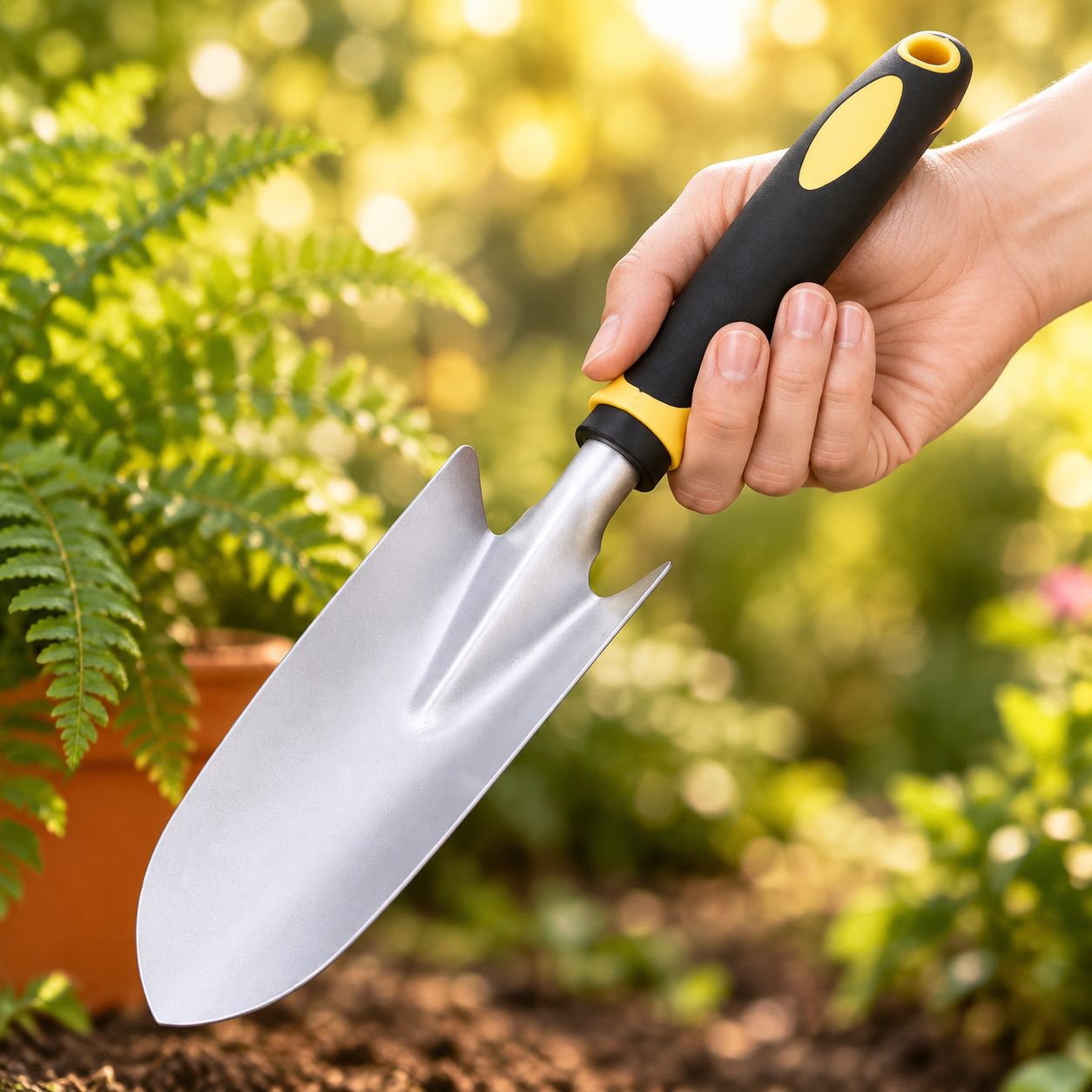 Two-in-one Gardening Hoe and Shovel Set for Outdoor Digging, Weeding, and Planting