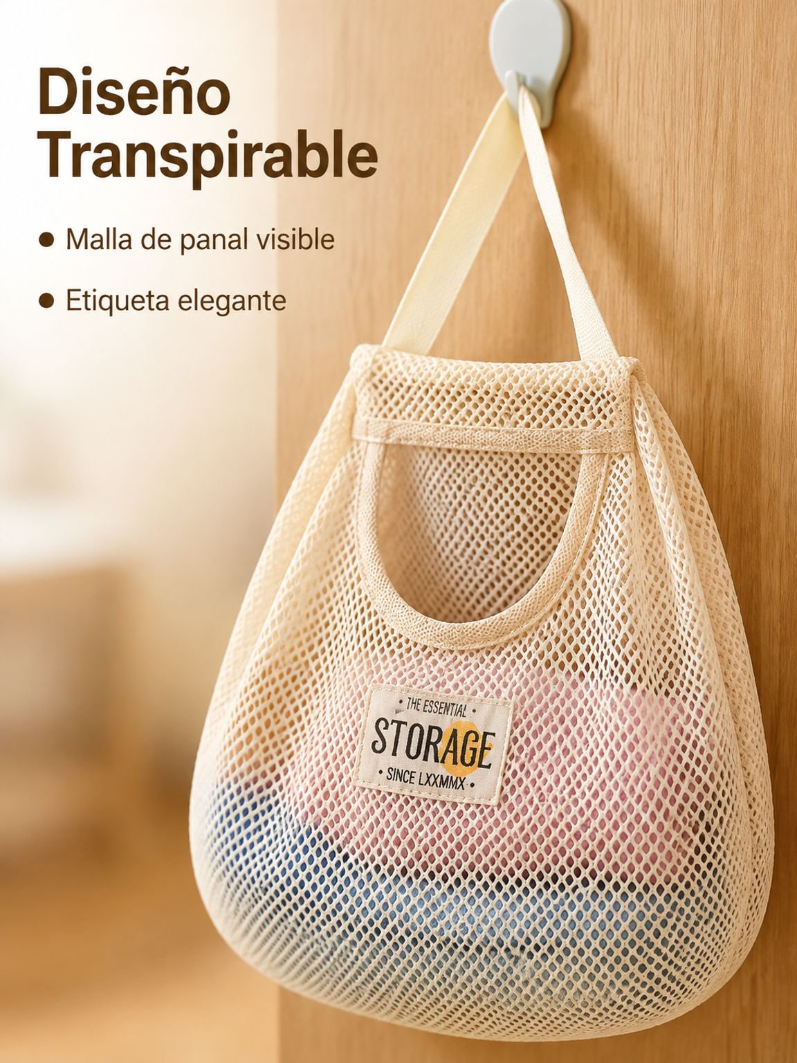 Bolsa colgante de almacenamiento para calcetines estilo japonés, organizador de ropa y ropa interior