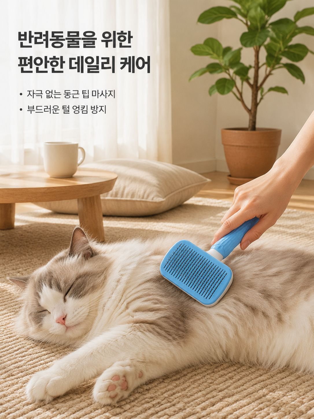 반려동물 털 청소용 브러시