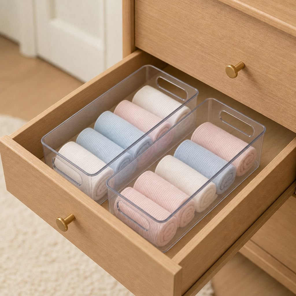 Slim Rectangular Dustproof Stationery Organizer