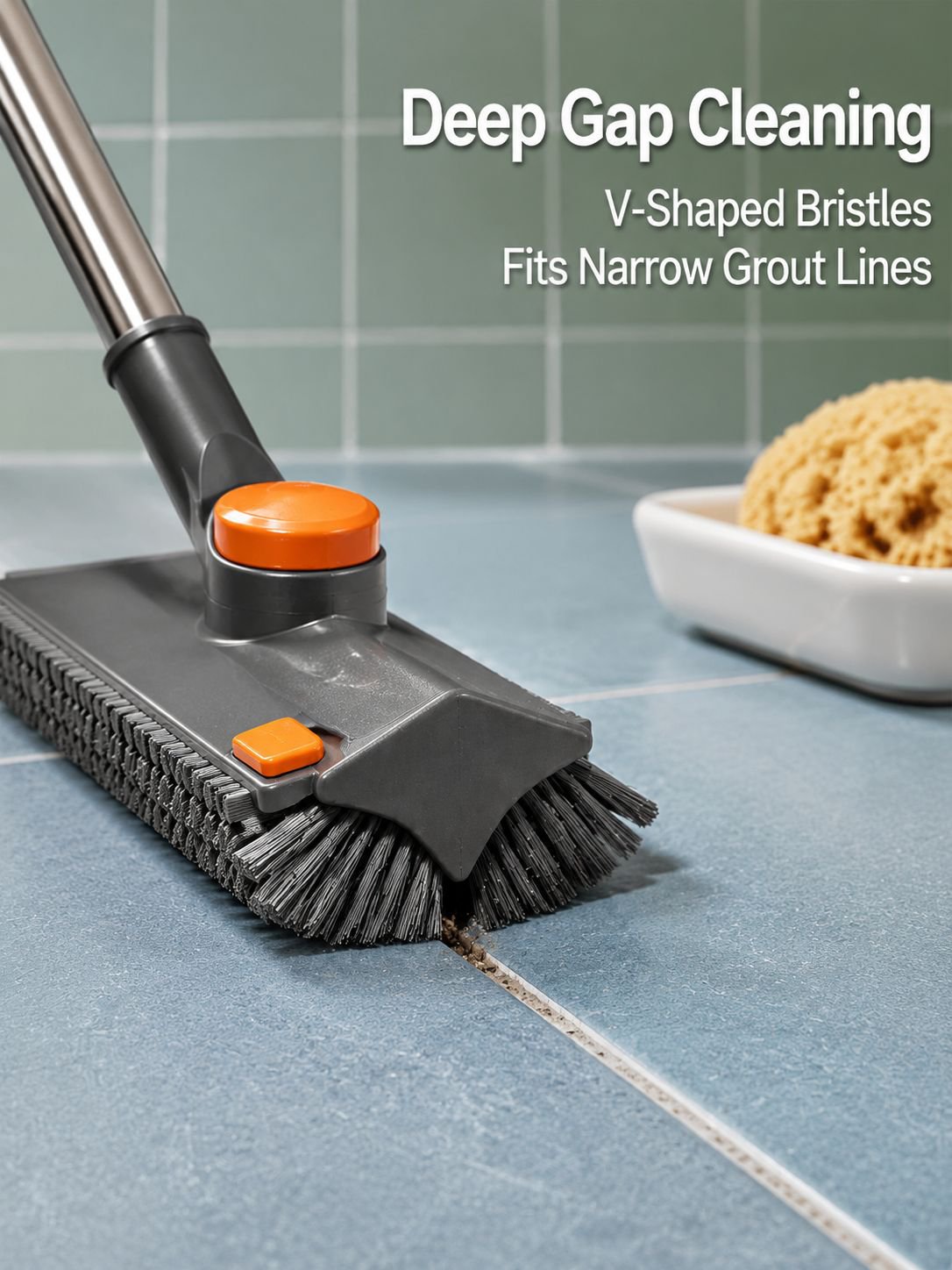 Multi-Functional Hard Bristle Floor Gap Brush