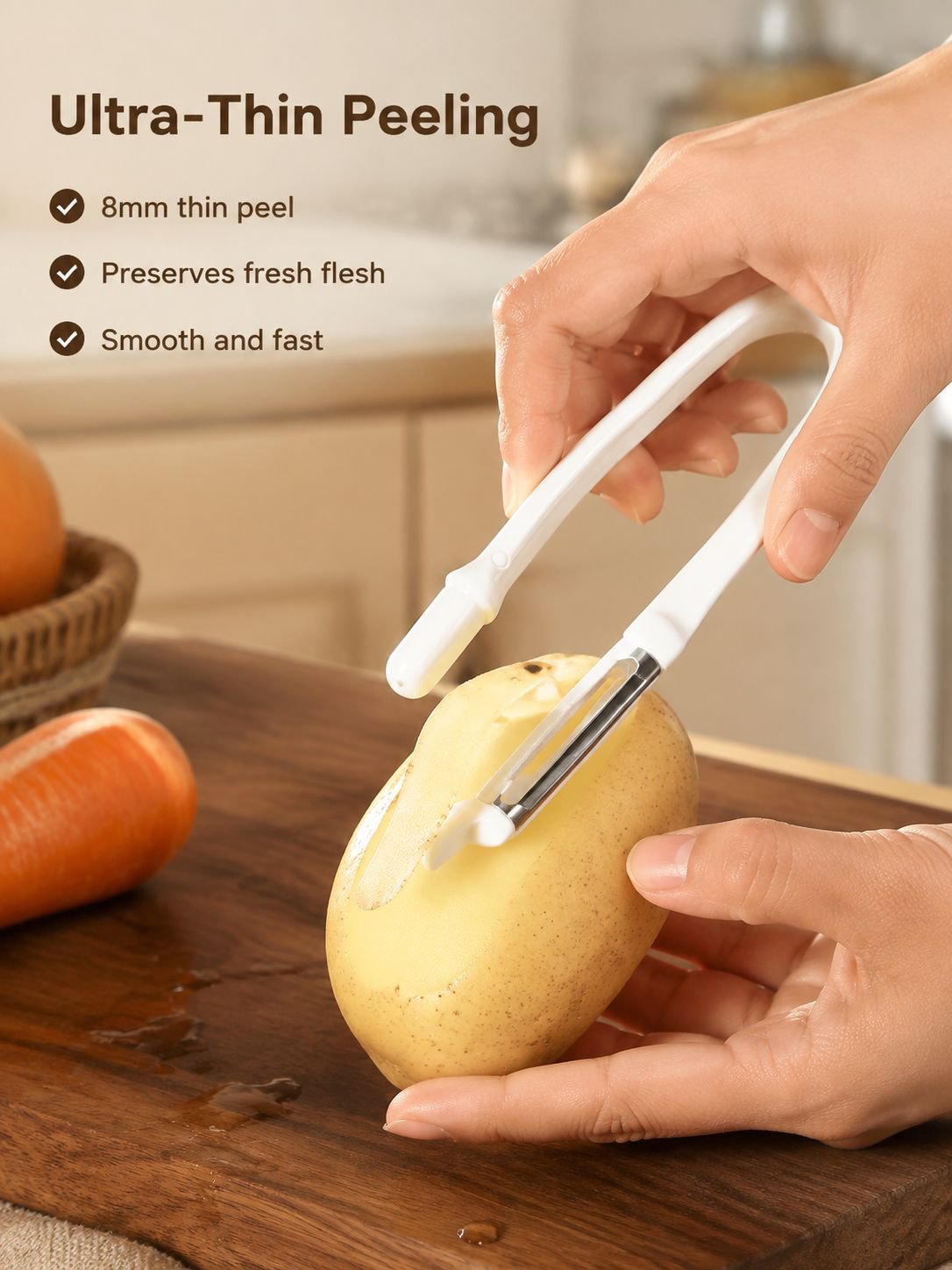 Multi-functional kitchen peeler