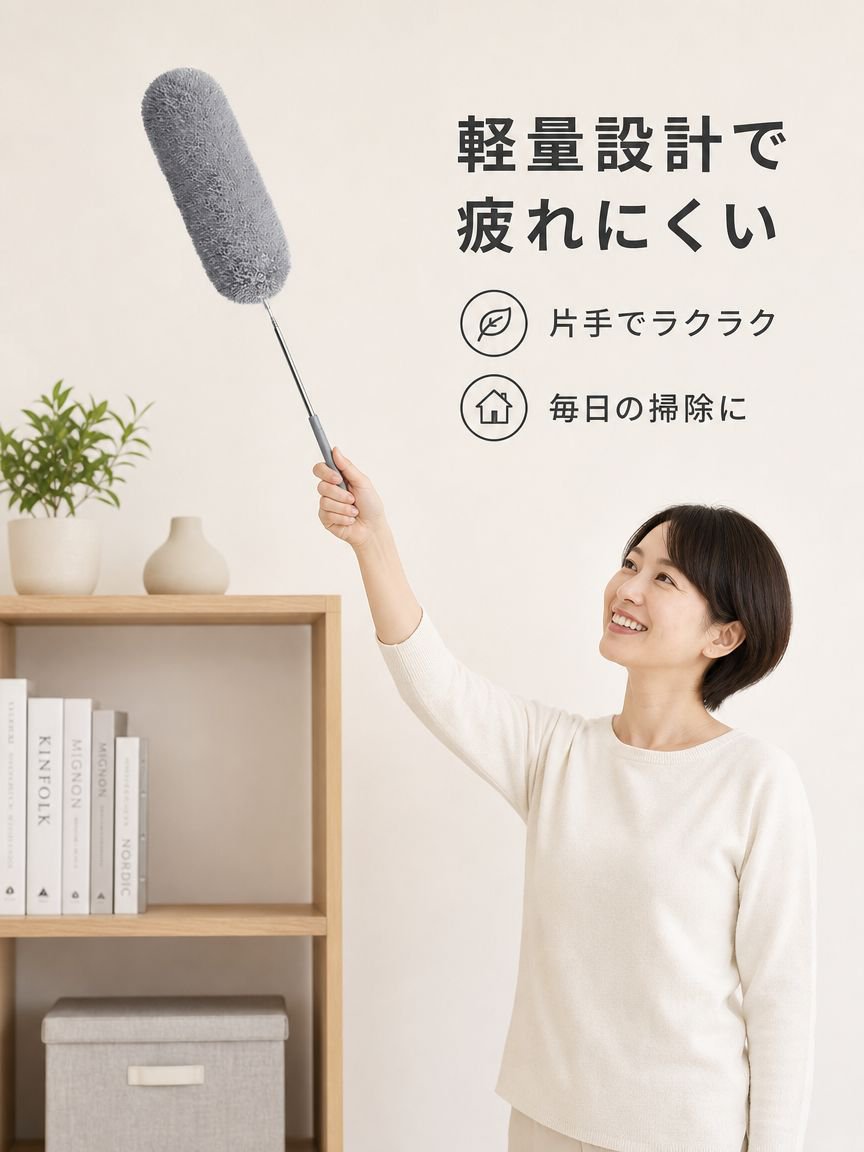 家庭用伸縮式マイクロファイバーハンディモップ