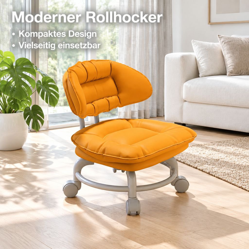 Multifunktionaler kleiner Sessel mit Universalrollen