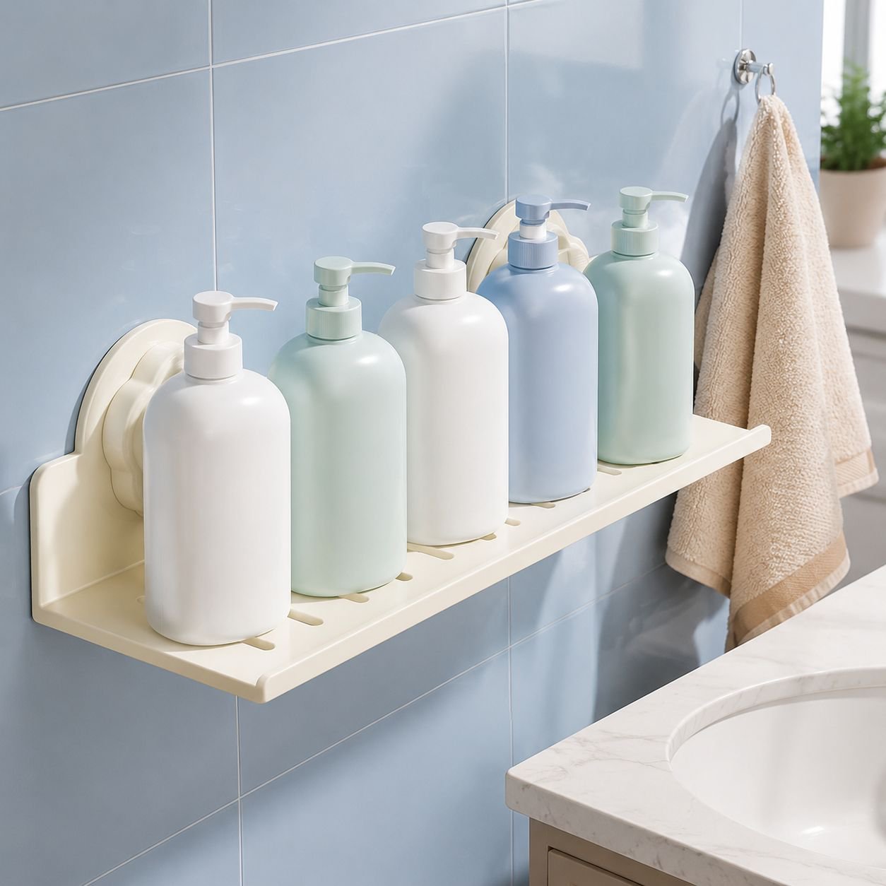 Estante multifuncional para grifo de cocina y baño