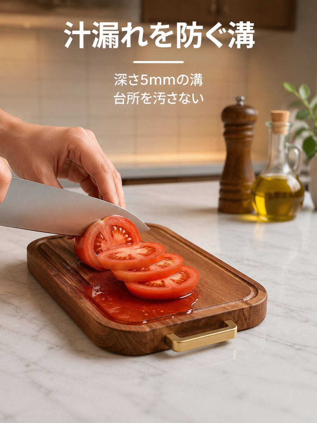 黒檀無垢まな板 防カビ耐久性
