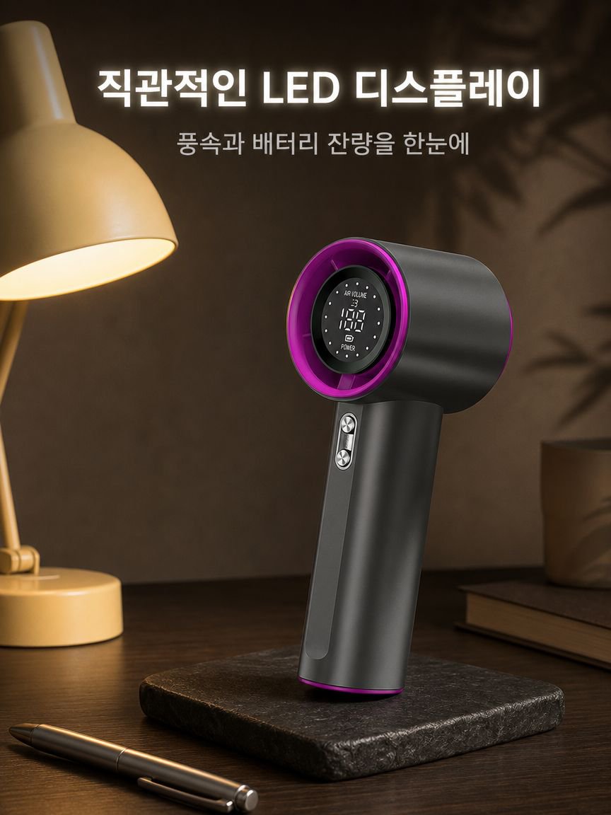 여름 야외 활동에 적합한 핸디 선풍기