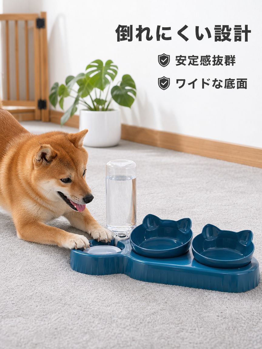 転倒防止自動給水器（犬用）
