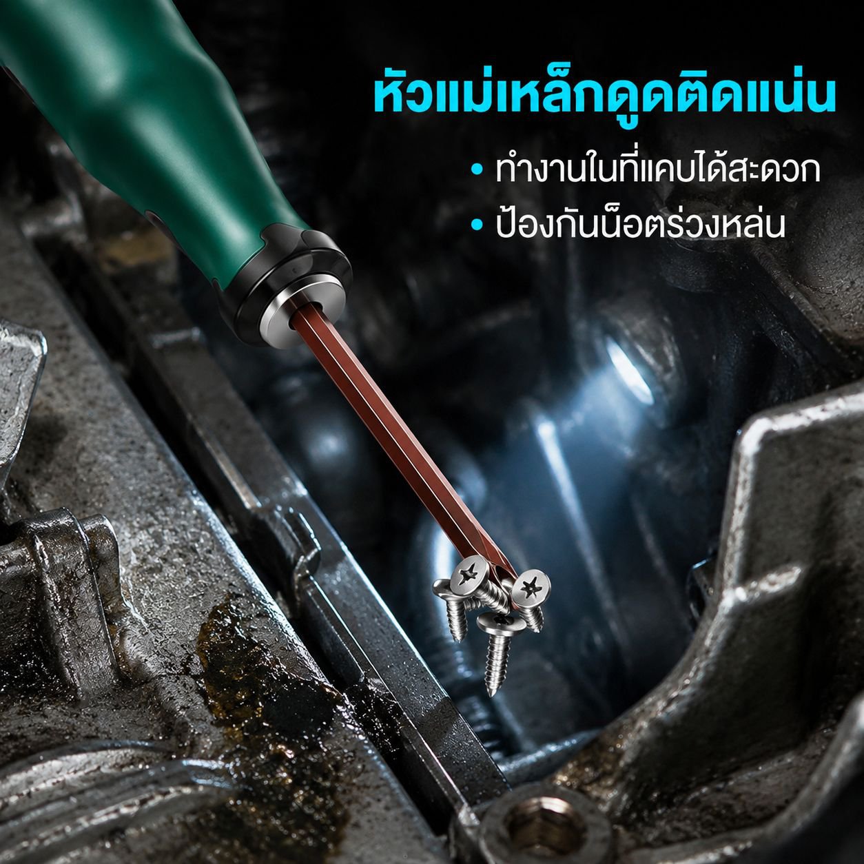 ไขควงปากแบนและปากแฉก S2 เหล็กกล้าความแข็งสูง