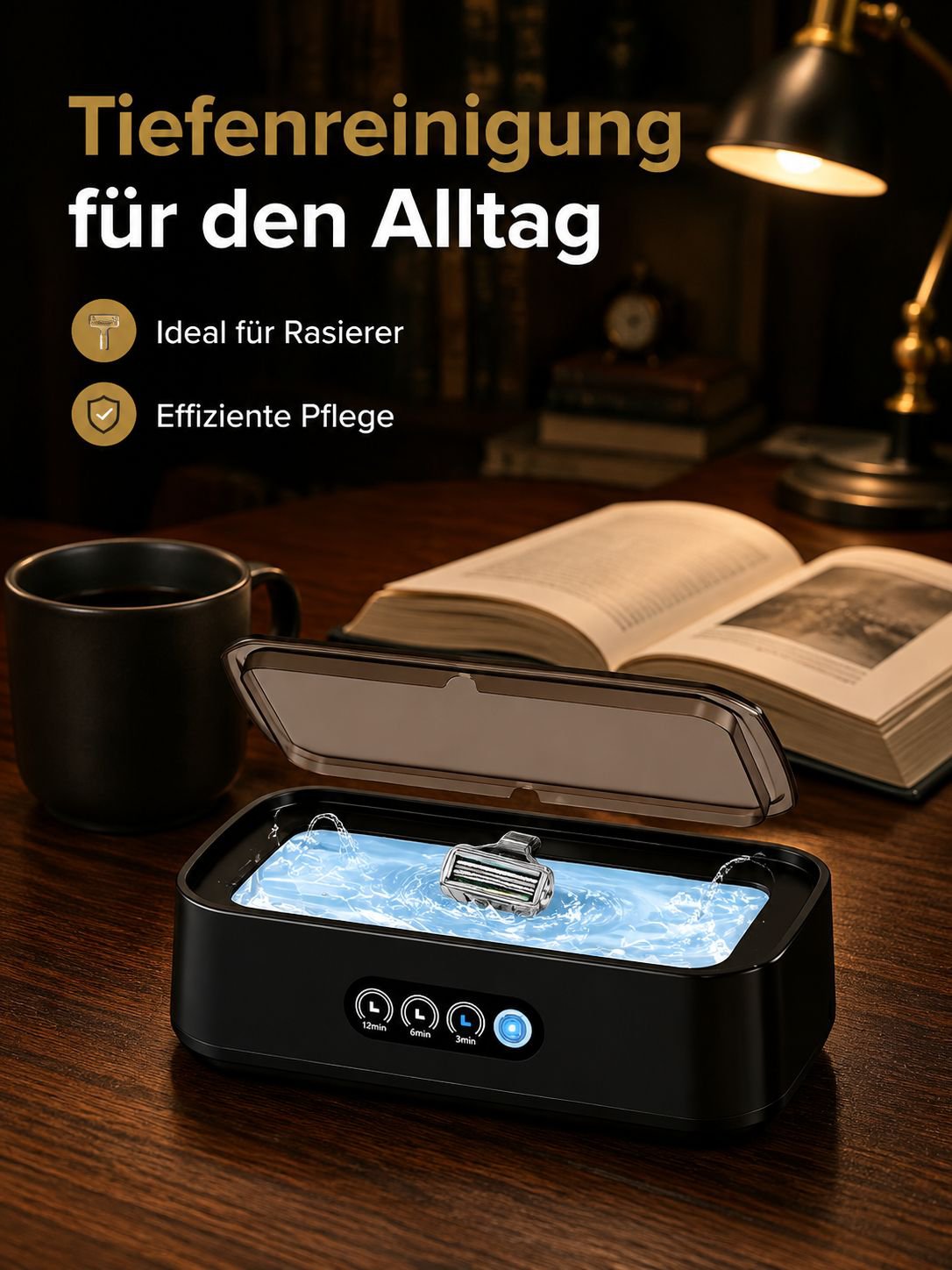 Schnelle und hygienische Reinigung durch Ultraschall