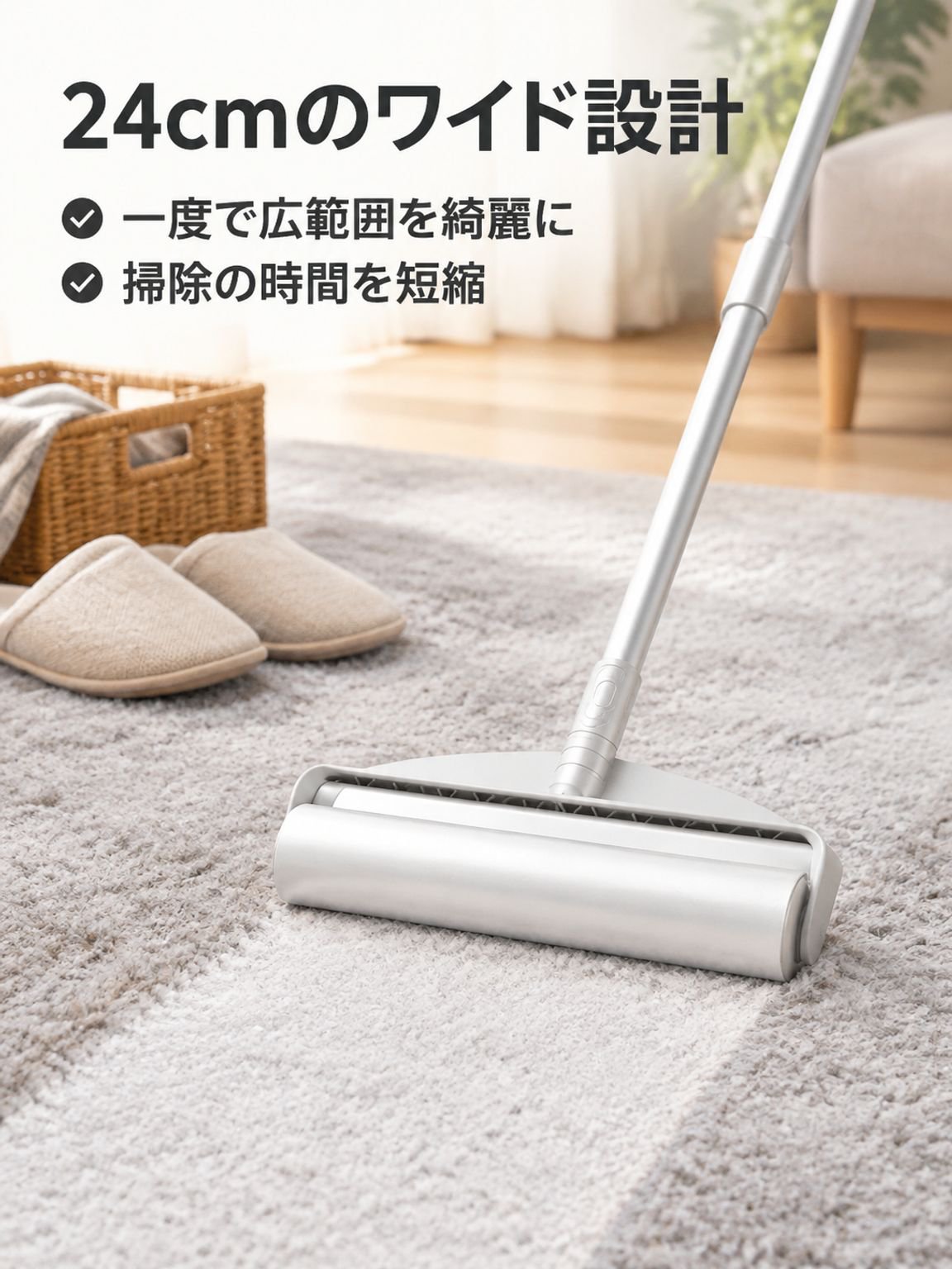 ロングシャンク伸縮粘毛器