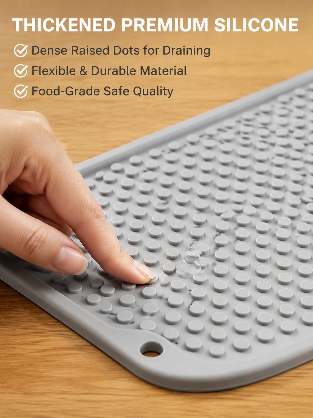 Leak-proof storage mat used for drying dishes