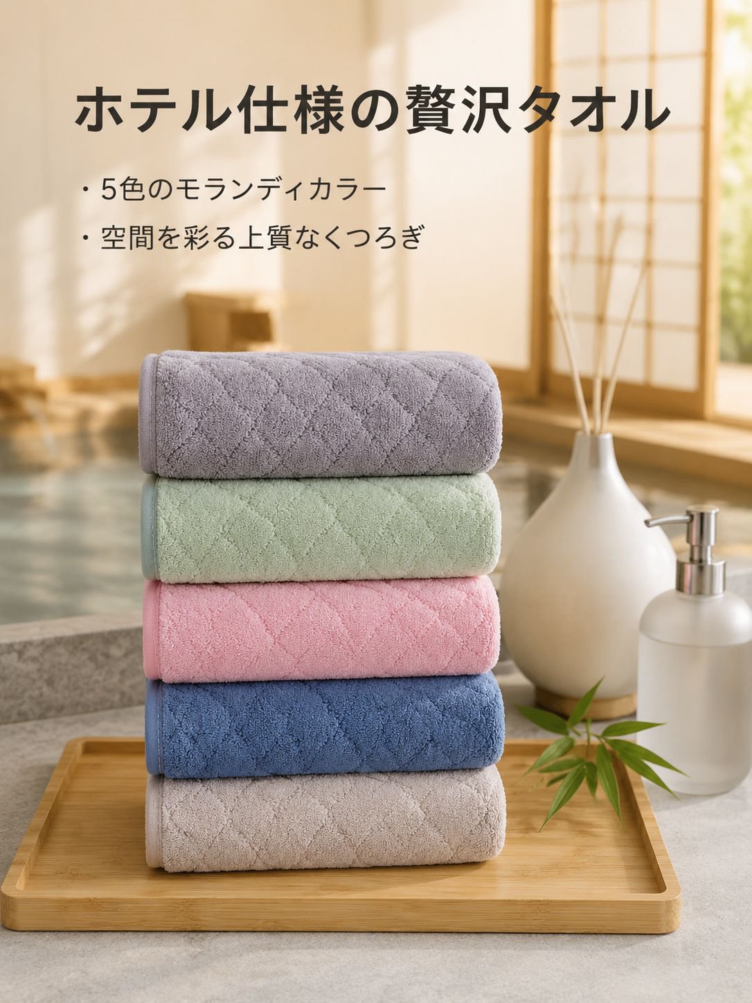 極厚・高吸水性コーラルフリースタオル