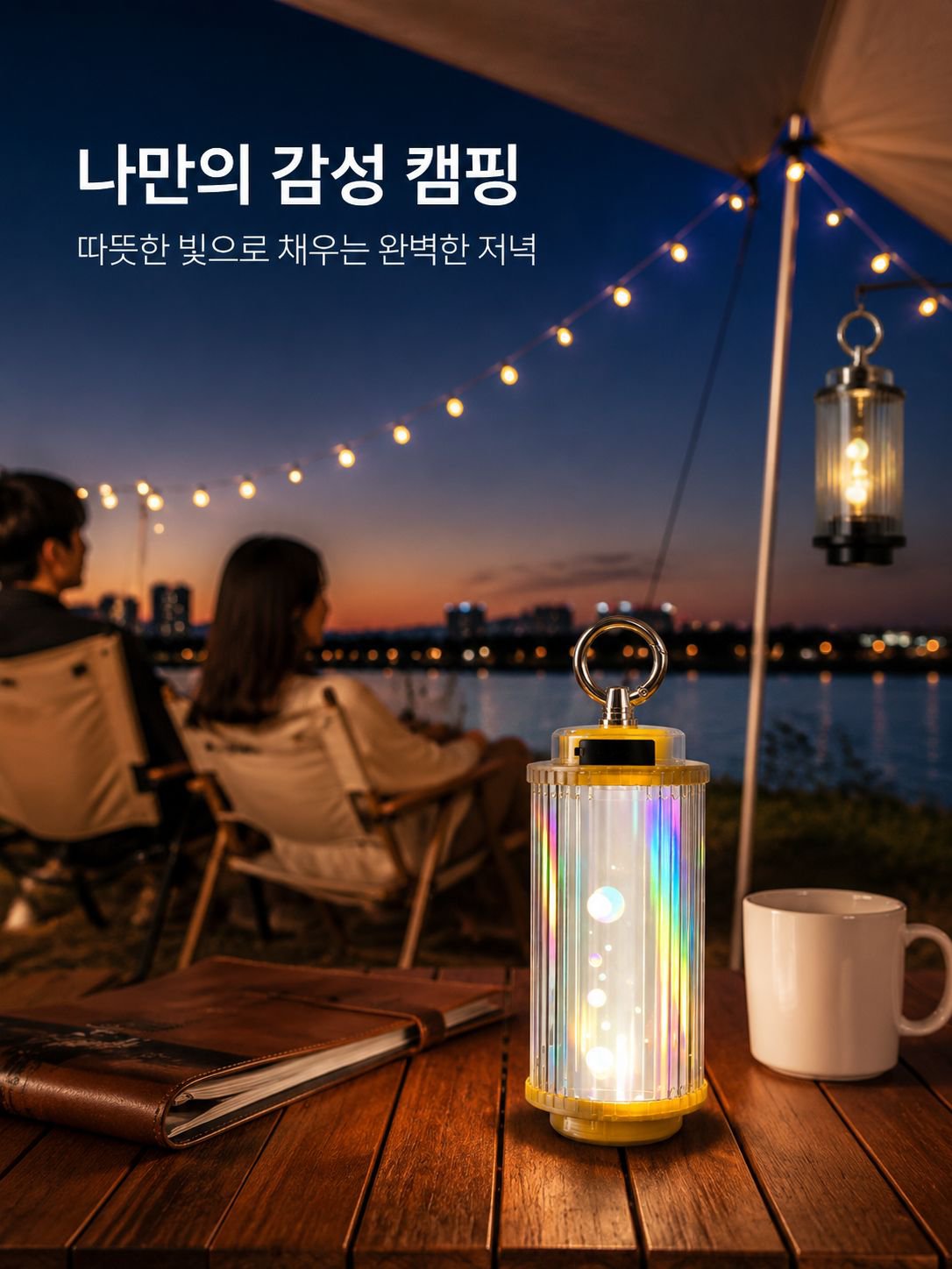 야외 캠핑 조명 텐트 안 무드등