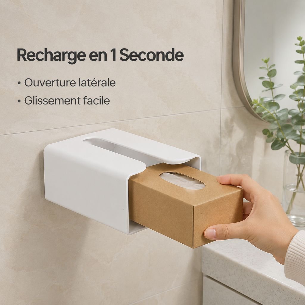 Boîte à papier toilette multifonction étanche