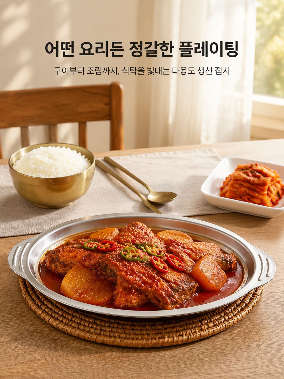 식품급 스테인리스 생선 쟁반