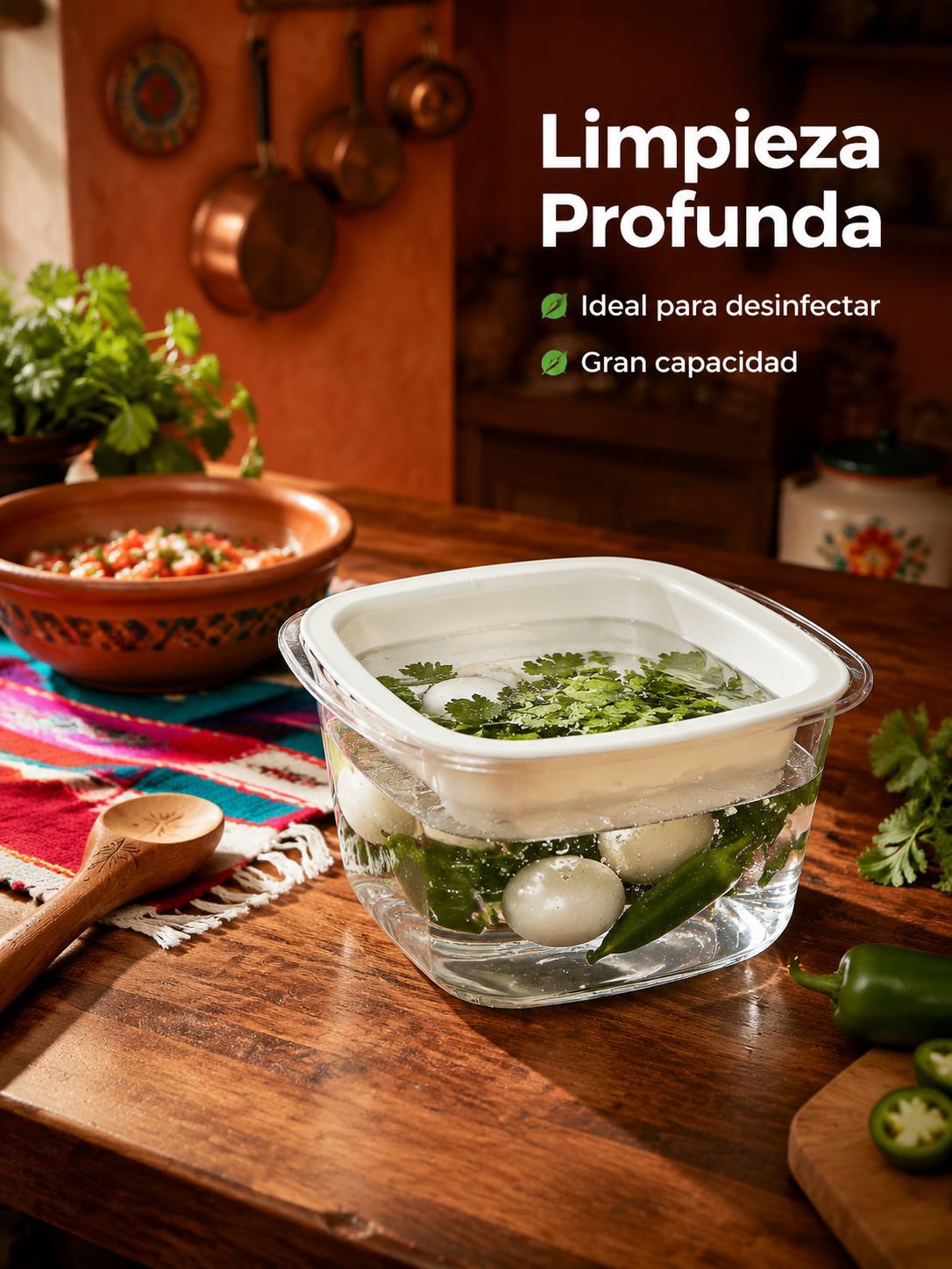 Cesta de drenaje gruesa para cocina, plato multiusos para verduras y frutas