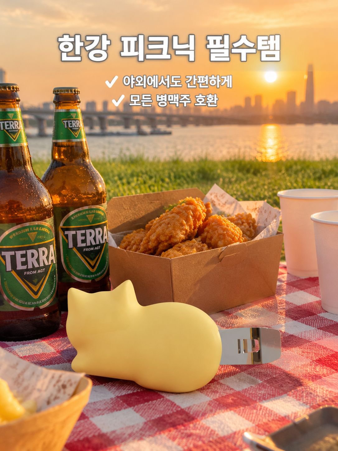 다기능 스테인리스 스틸 자석 병따개