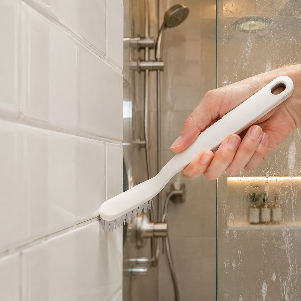 Japanese Bathroom Corner Brush, Multipurpose Gap Cleaning Brush, Floor Drain Brush