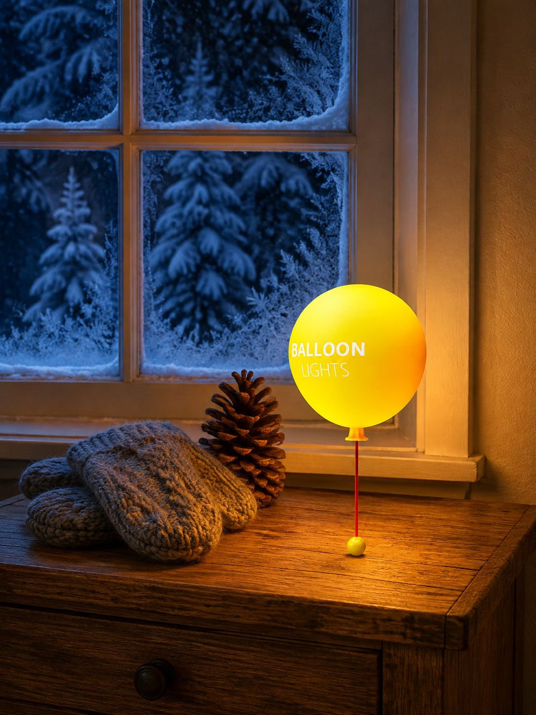 JMY Silicone Balloon Night Light, Breastfeeding Lamp, Bedside Lamp, Wall-mountable or Handheld, Thre