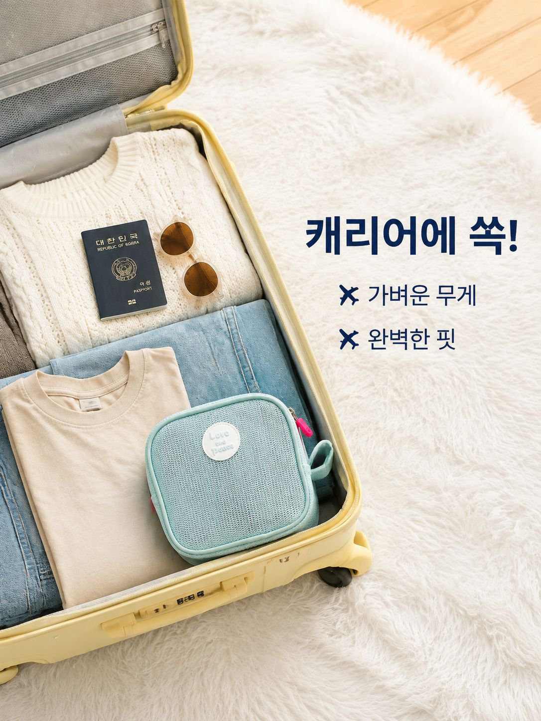 학생 기숙사 및 가정용 여행용 접이식 옷걸이 수납 파우치 세트