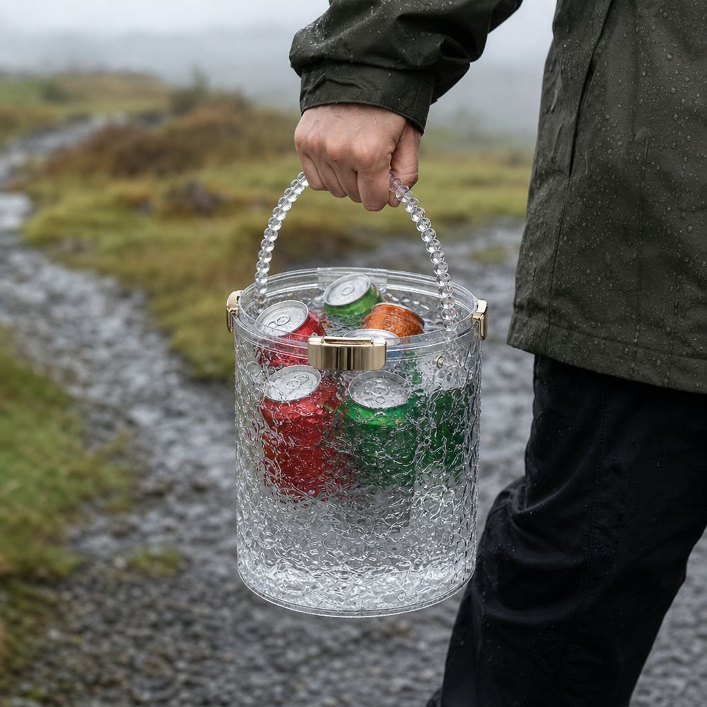 Outdoor Large Capacity Ice Bucket for Drinks, Beer, and Food Storage