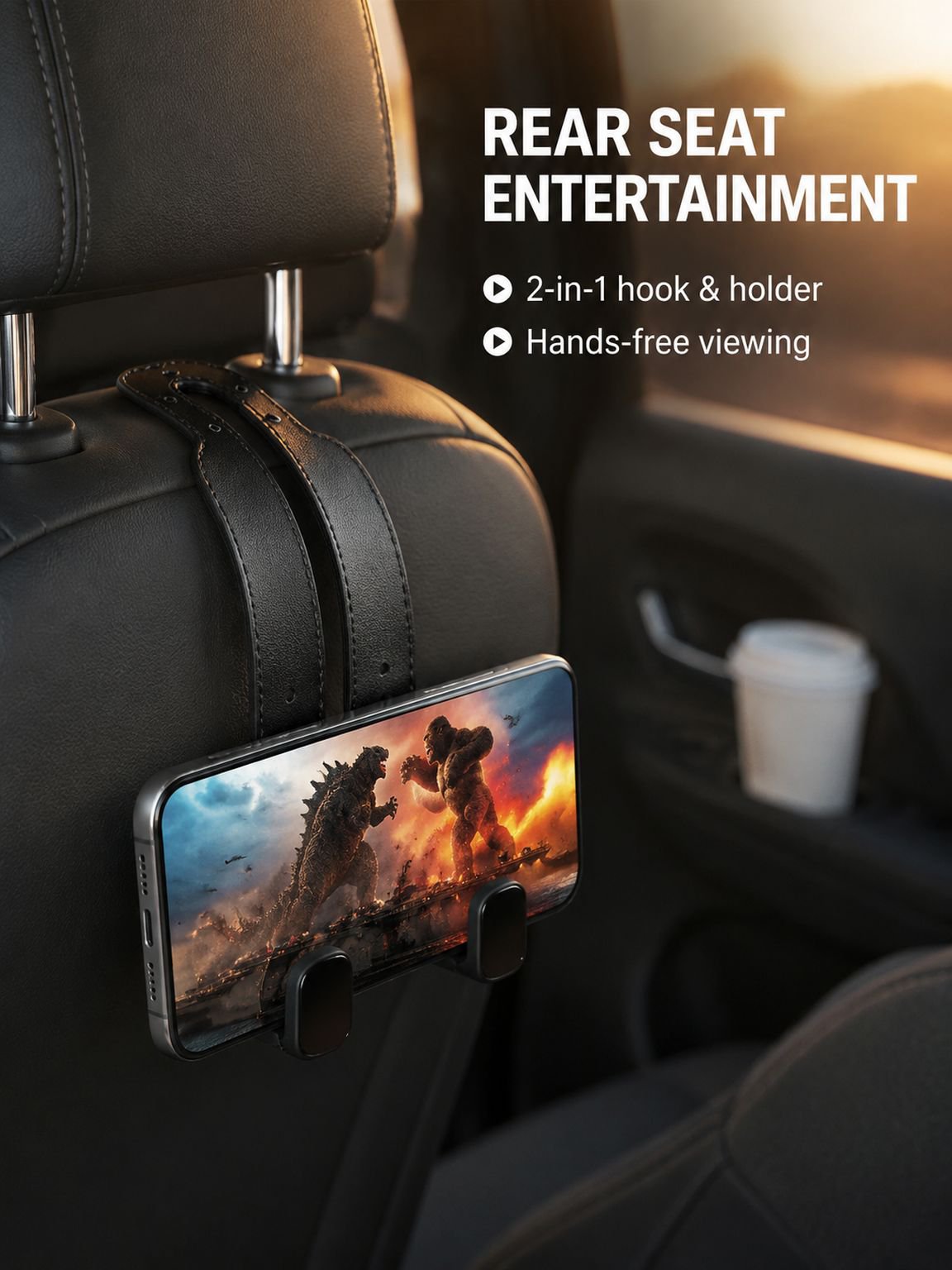 Multi-functional car seat backrest
