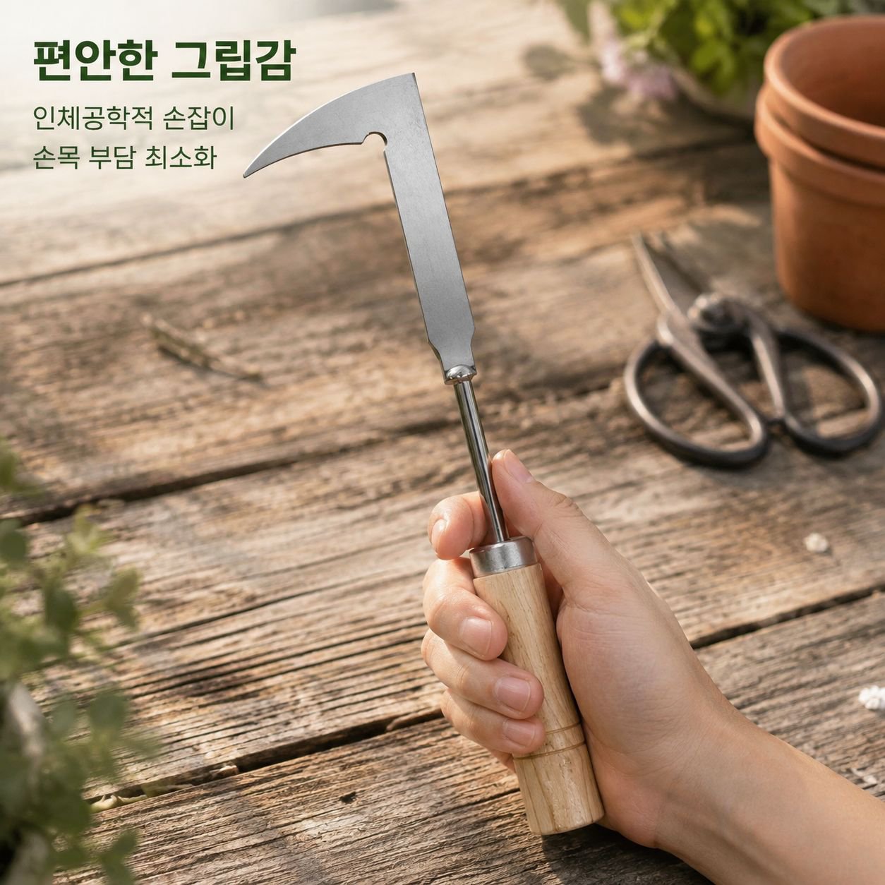 수동 스테인리스 스틸 제초 칼