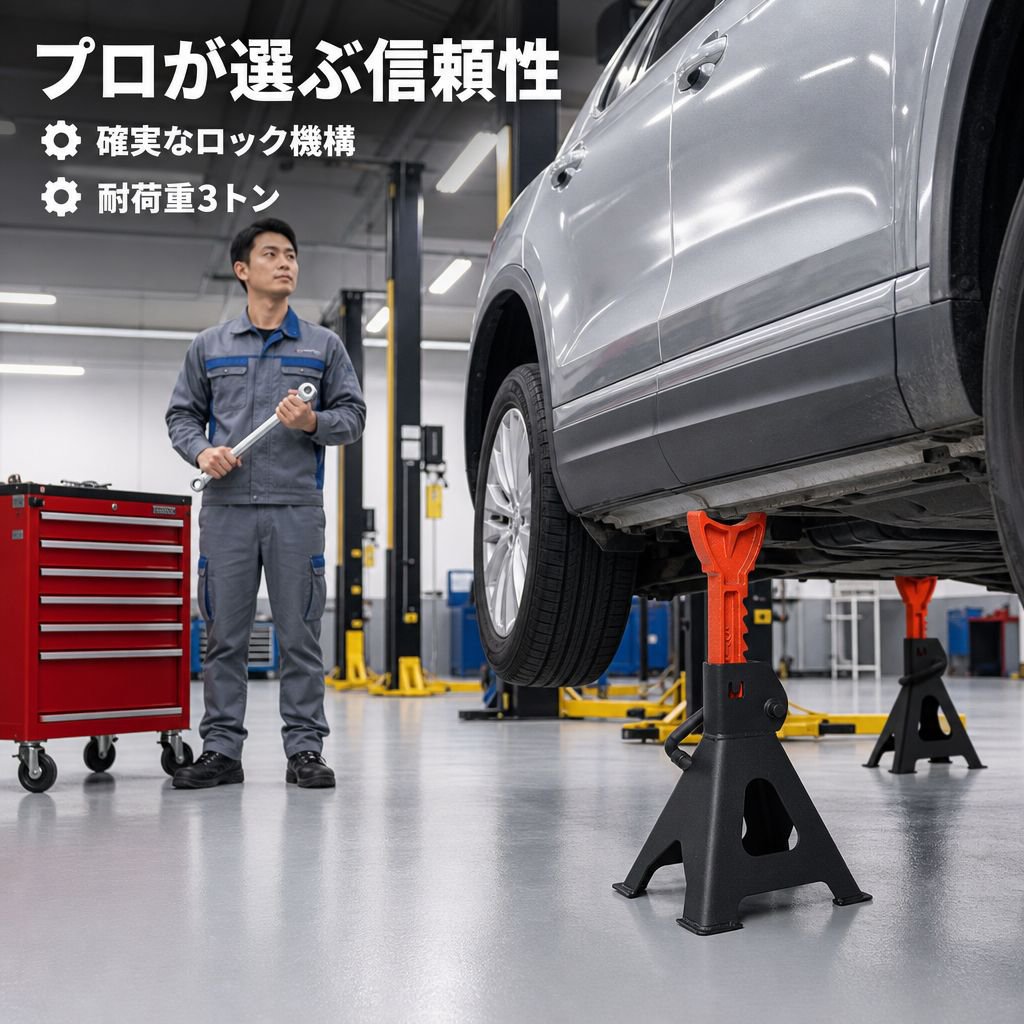 3トン安全サポートスタンド 車整備用
