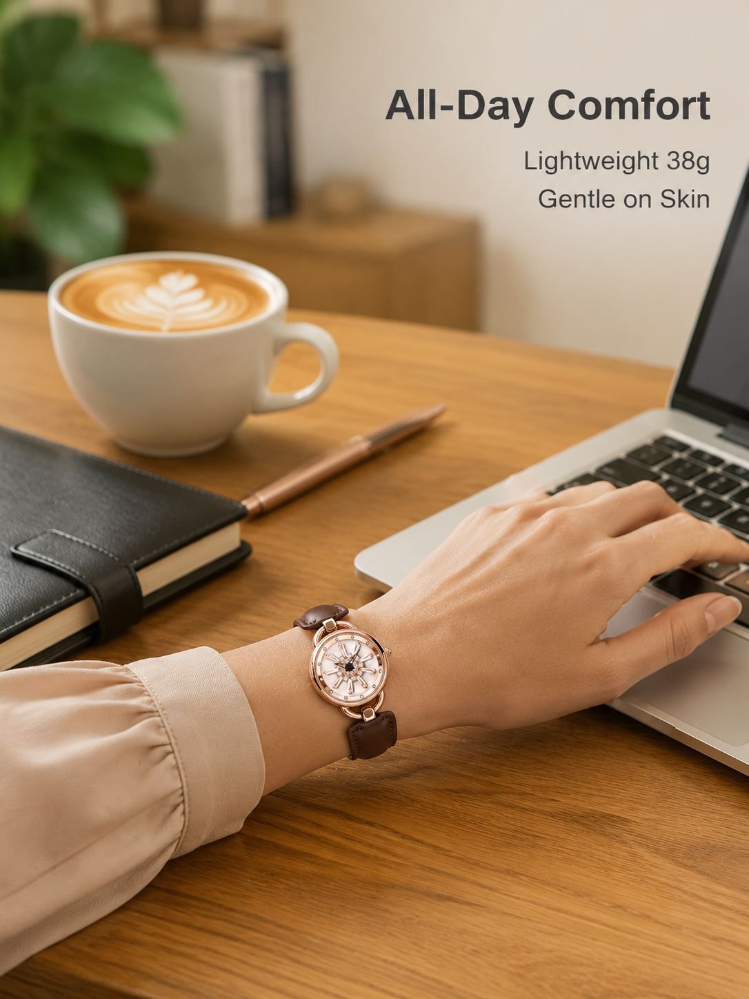 Goddess Waterproof Watch Snowflake Wristwatch Waterproof Wristwatch Snowflake Waterproof Watch