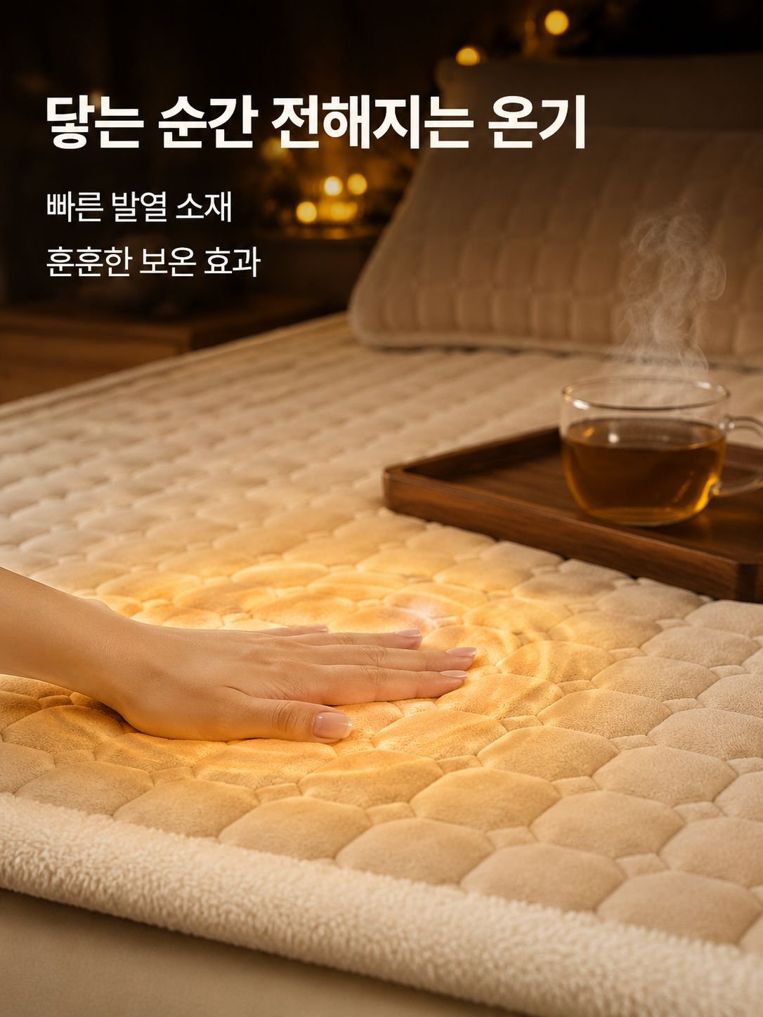 도톰하고 따뜻한 밀크벨벳 매트리스