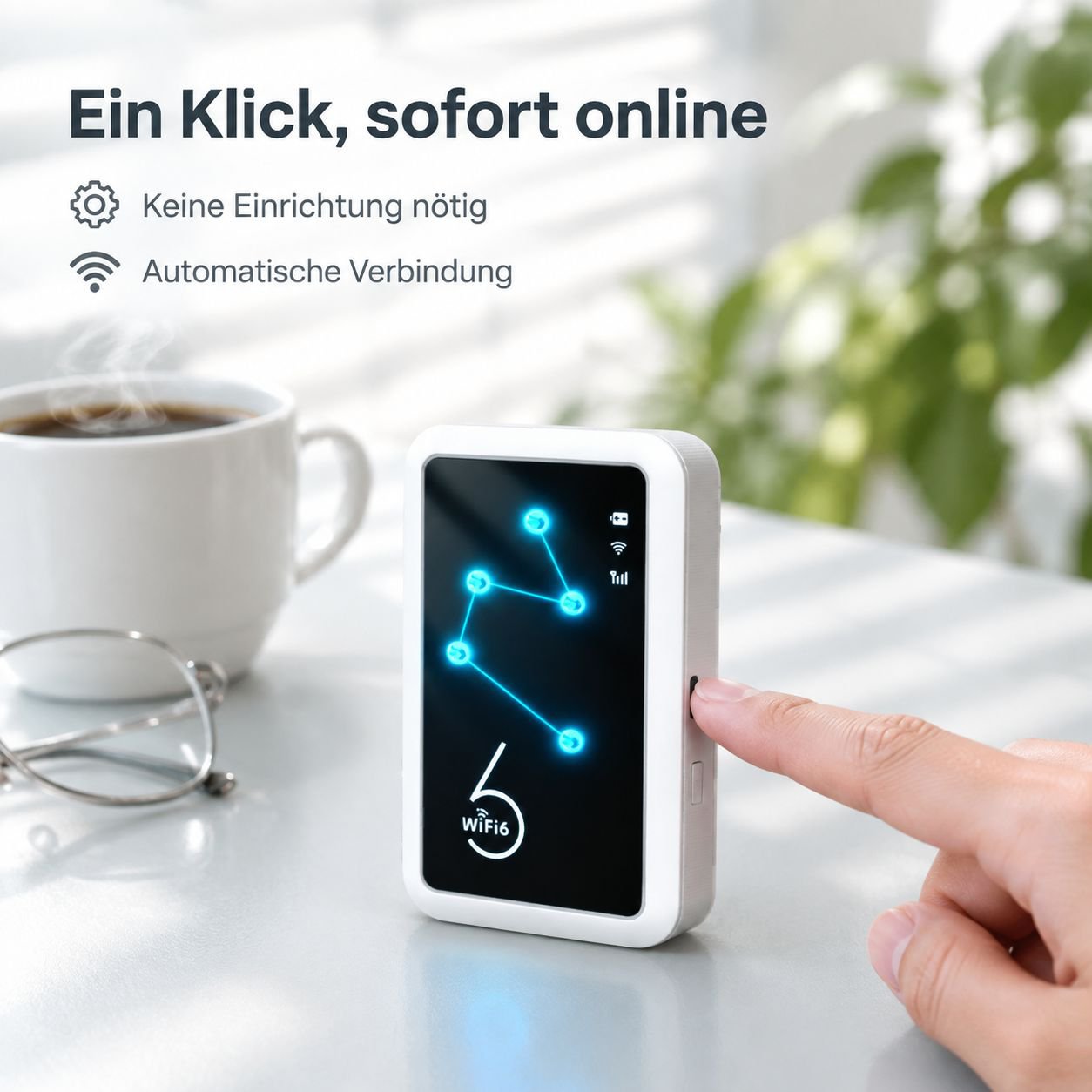Mobiler WiFi 6 Wireless Router – Unbegrenztes High-Speed-Internet