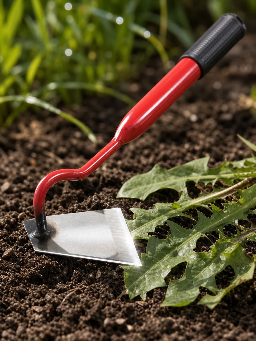 Hacke zum Pflanzen von Gemüse und Blumen im Garten