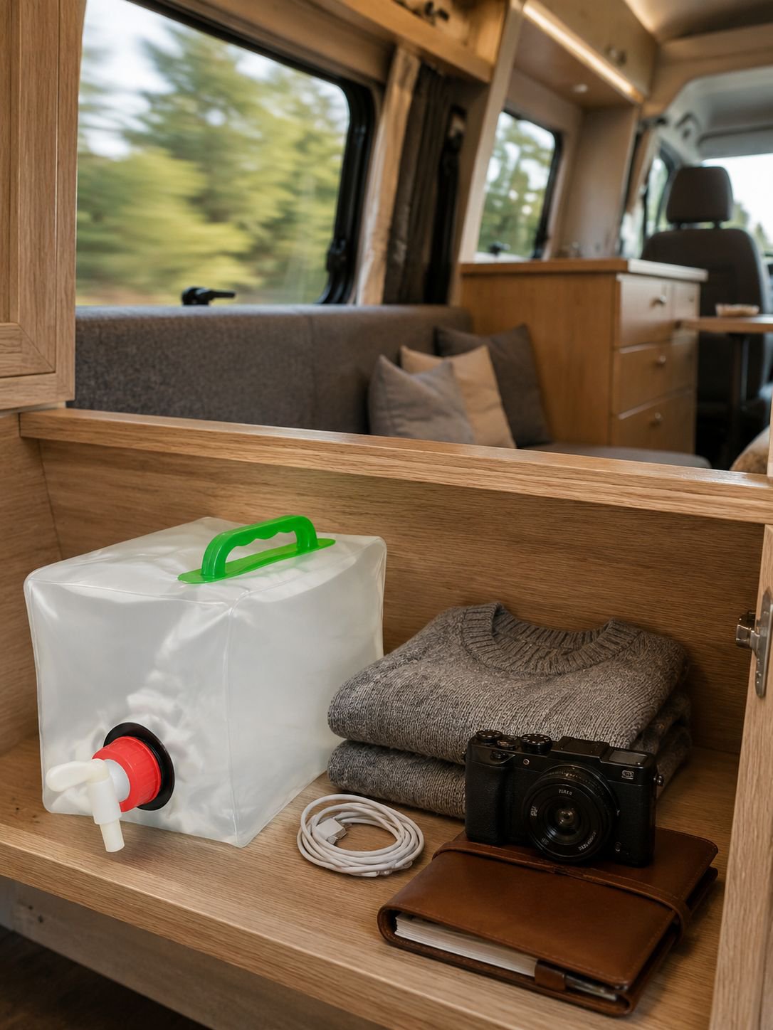 Opvouwbare wateropslagzak voor kampeeruitrusting