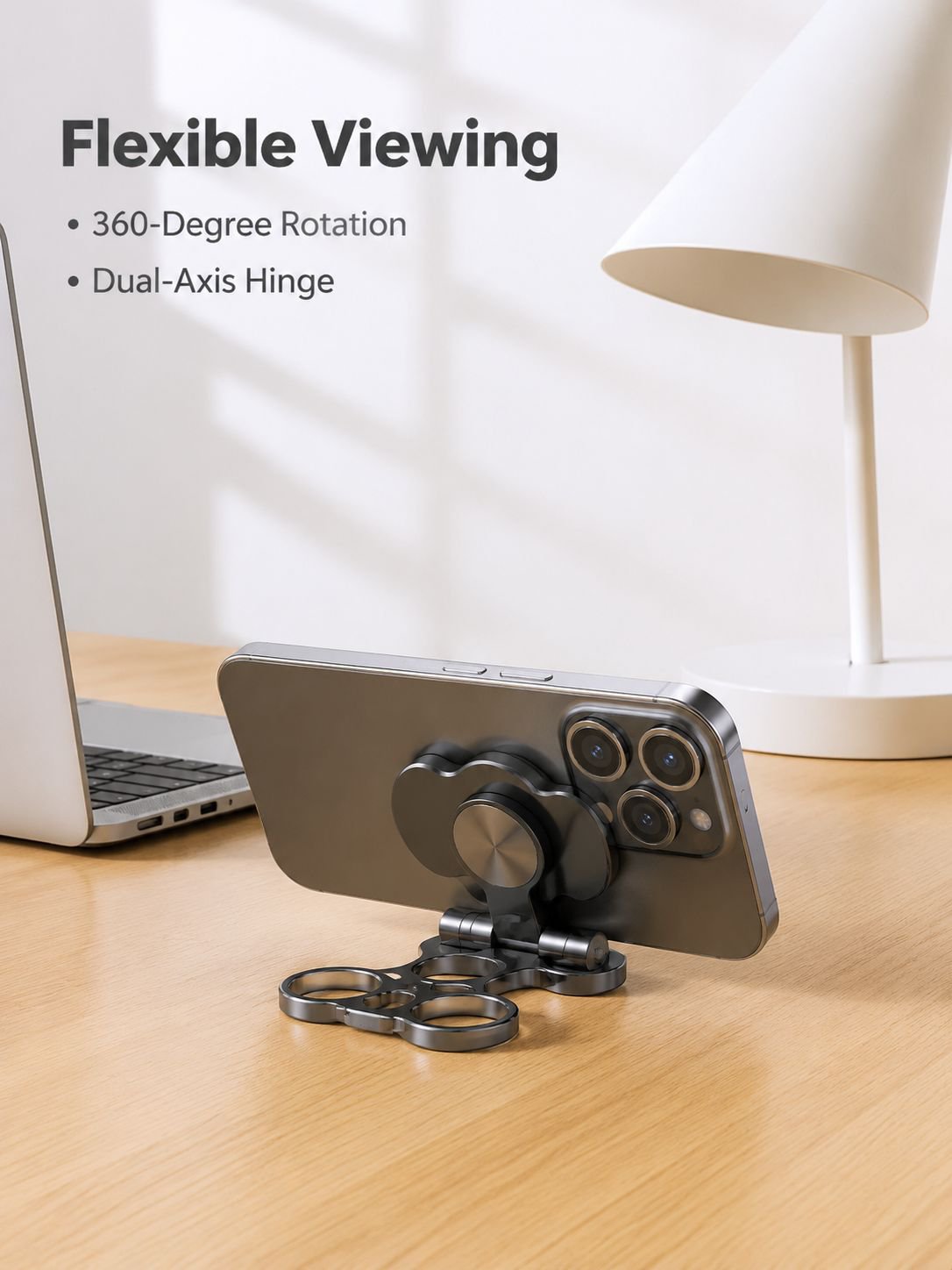 Three-Finger Magic Ring Rotating Foldable Phone Holder