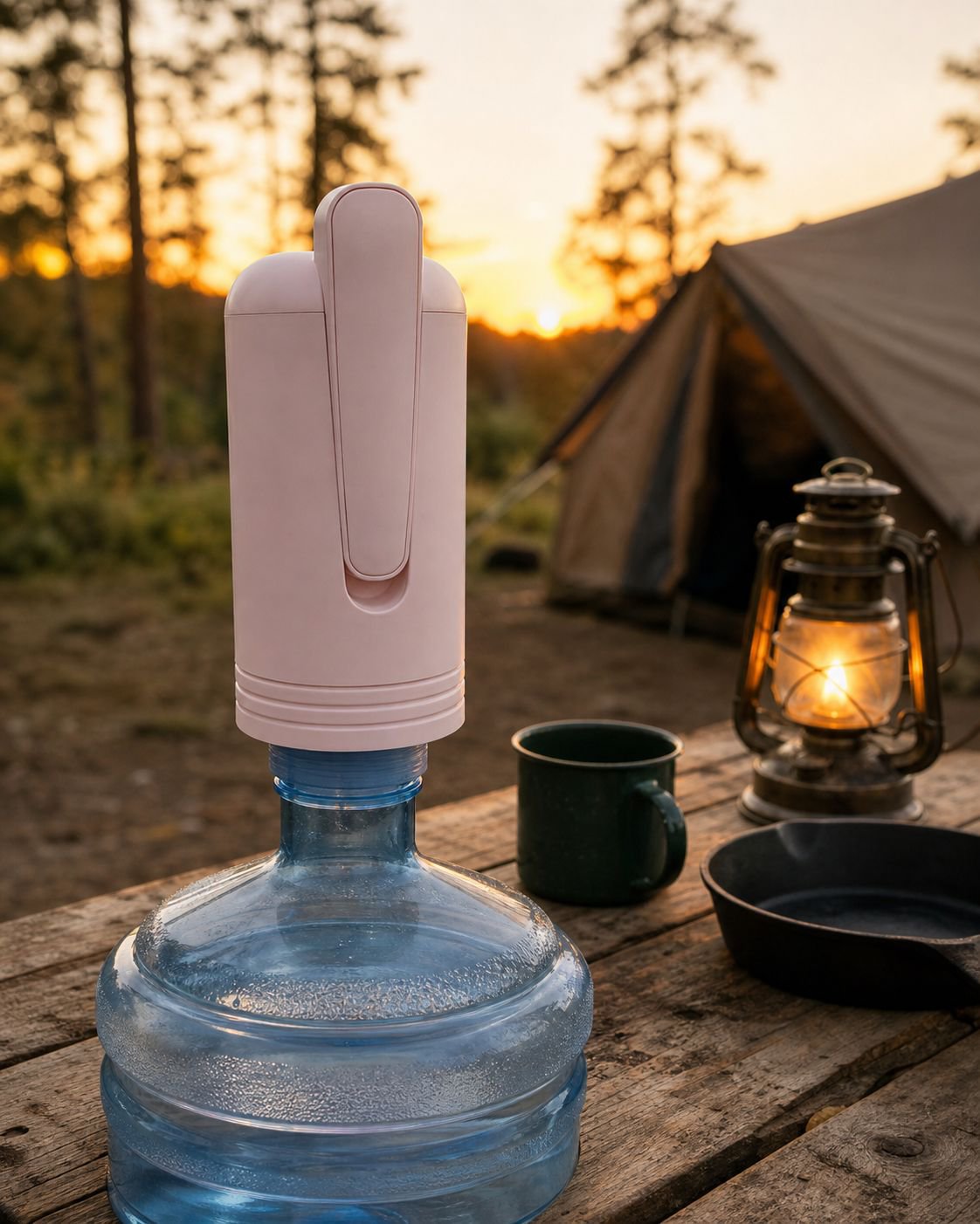Safe and clean water dispenser for household use