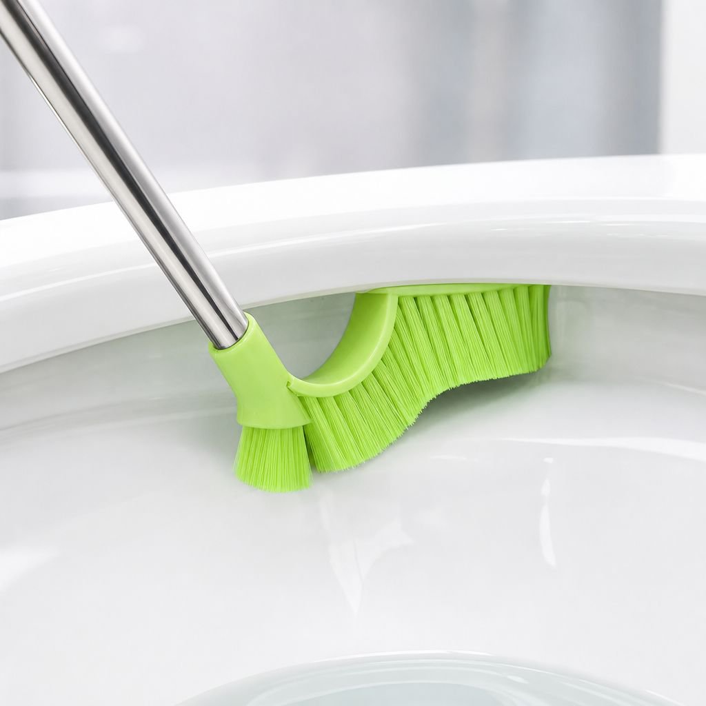 Stainless Steel Handle Toilet Cleaning Brush