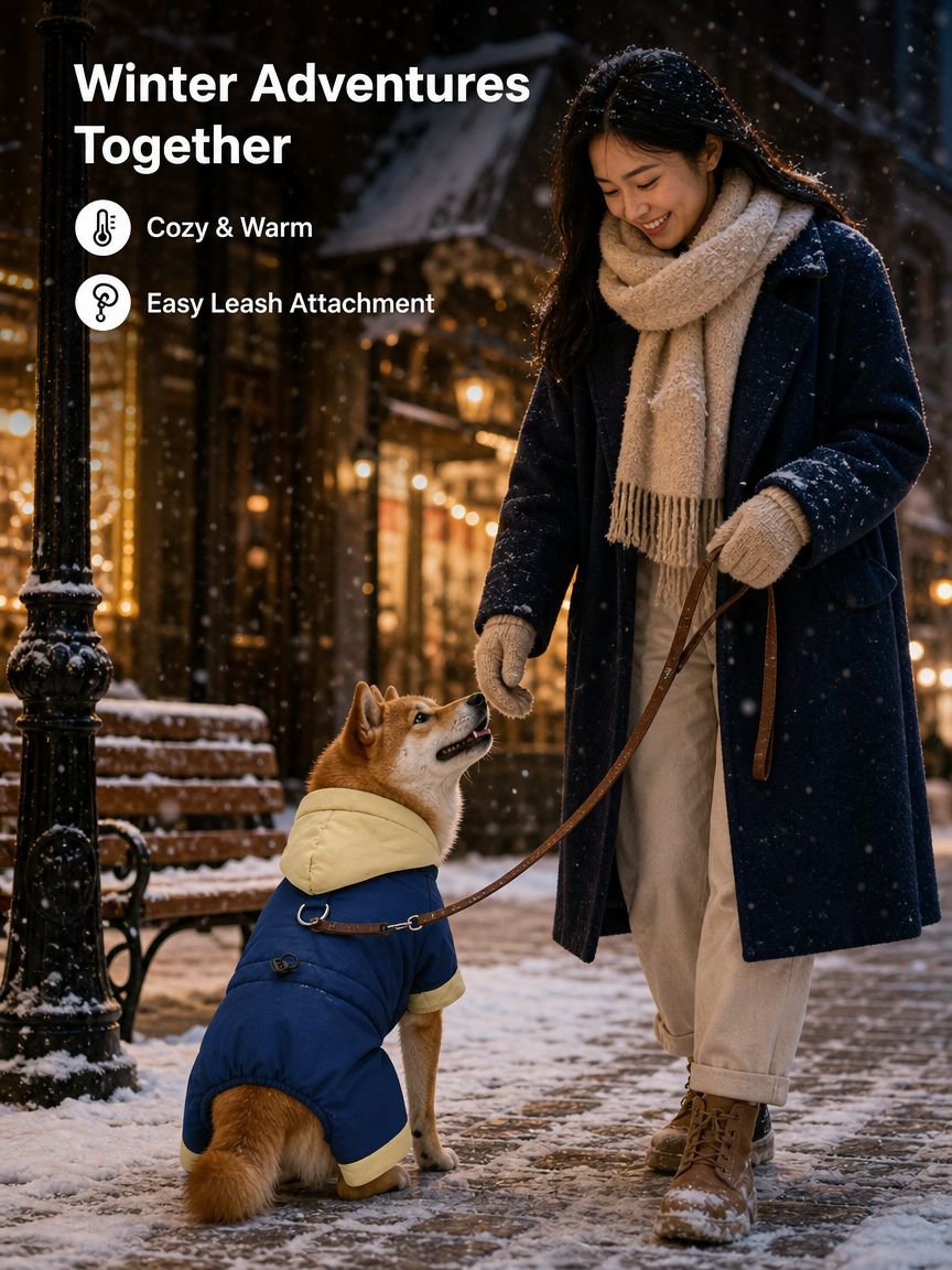 Winter thick down jacket for dogs