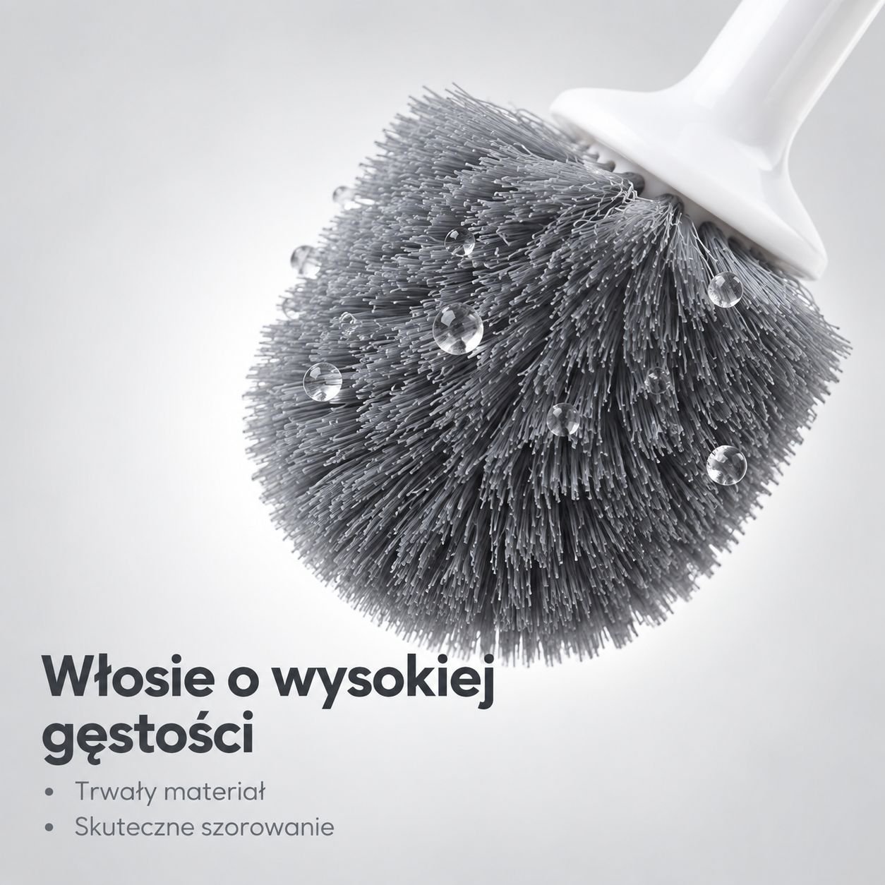 Ścienna szczotka toaletowa z pojemnikiem do gruntownego czyszczenia
