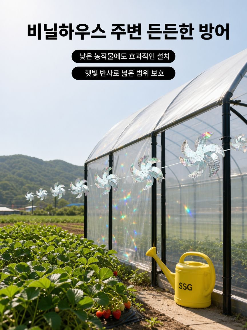친환경 조류 퇴치 바람개비 실외 설치