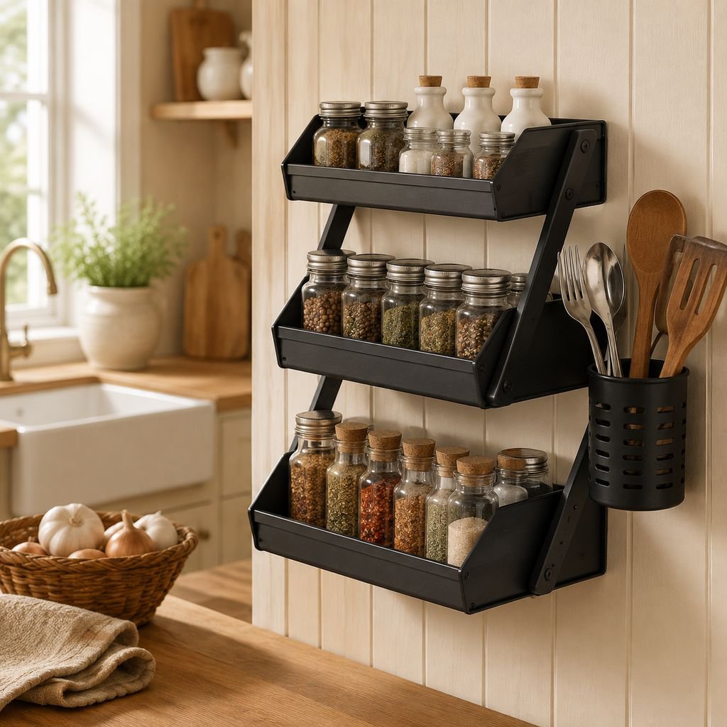 Multi-functional wall hanging organizer for home storage