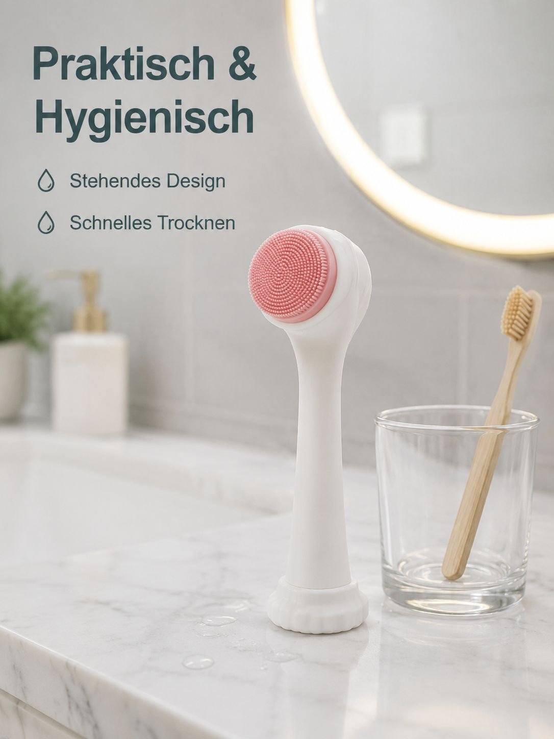 Weiche Gesichtsreinigungsbürste
