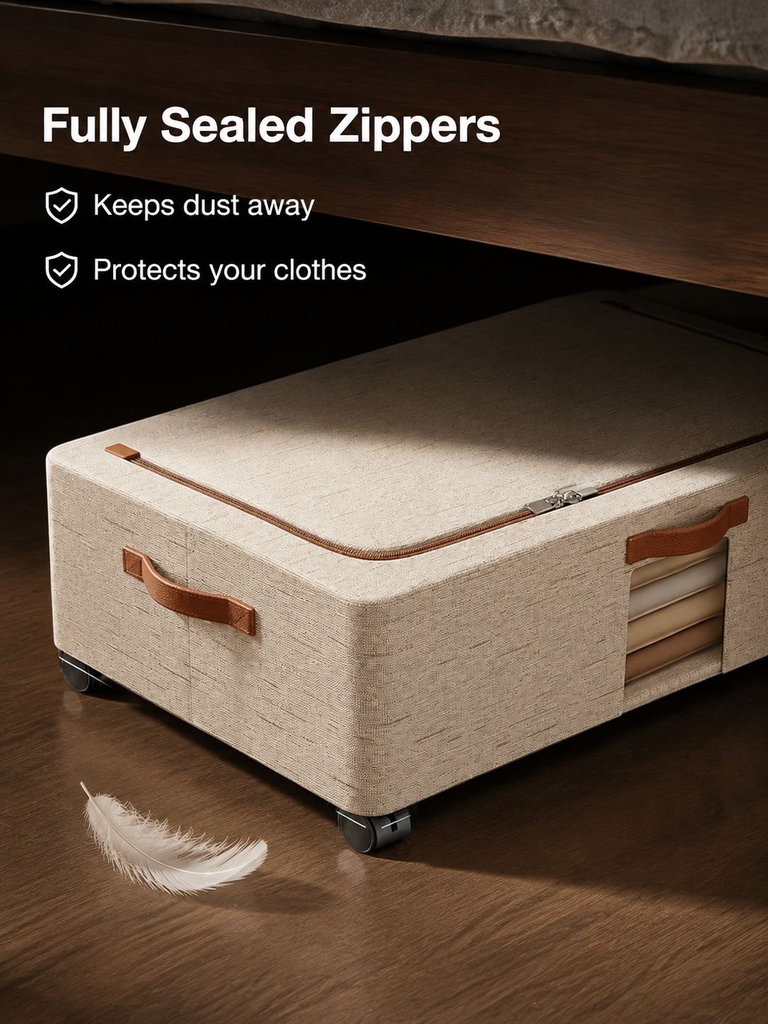 Under-Bed Storage Box with Wheels