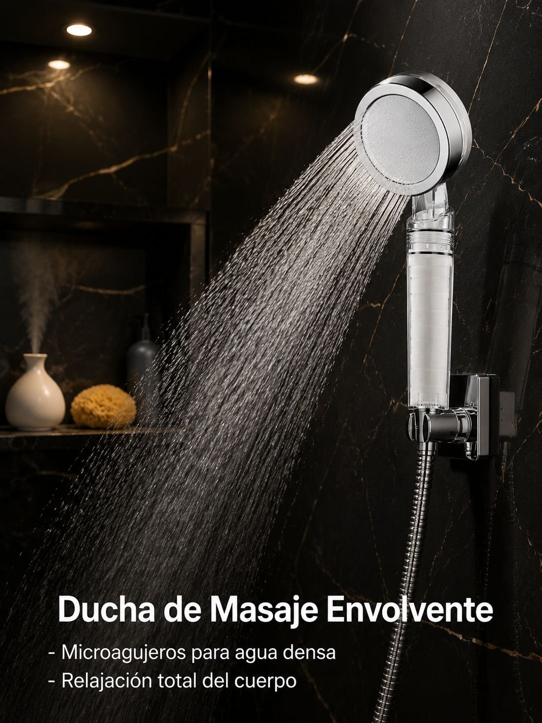Cabezal de ducha con filtro de alta presión