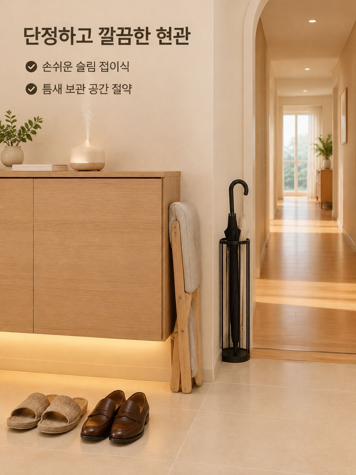 원목 신발 갈아입기용 의자