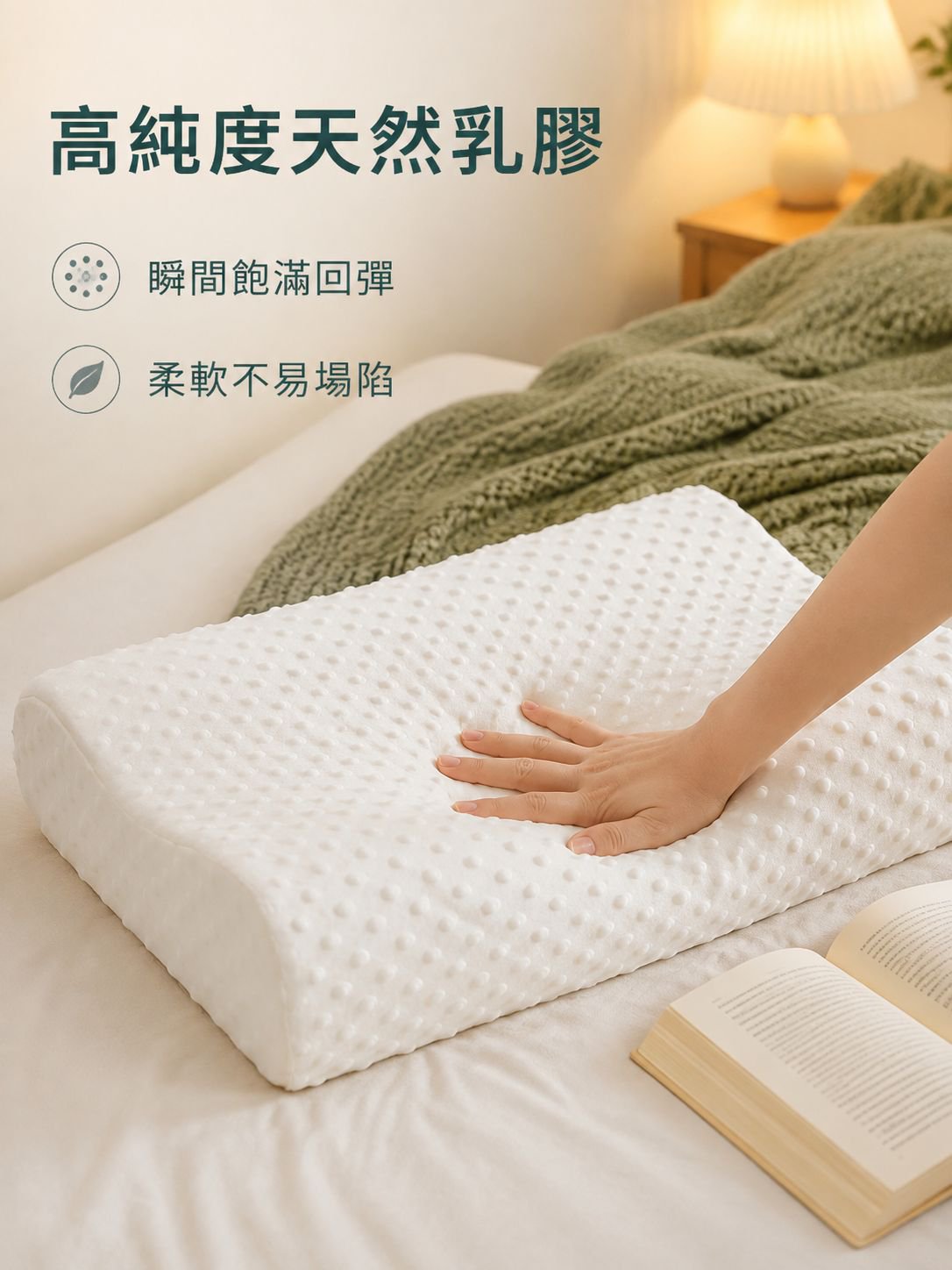 天然乳膠高彈性枕頭