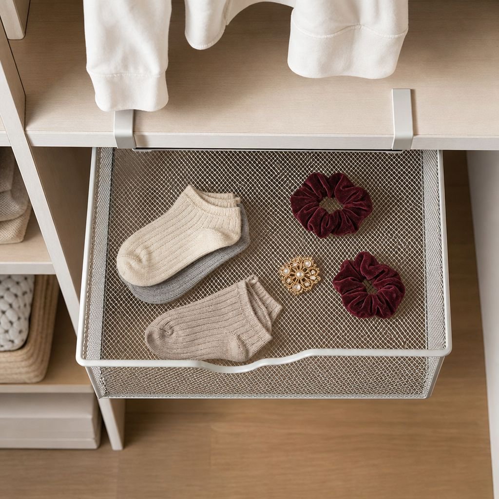Three-in-one underwear organizer with hooks