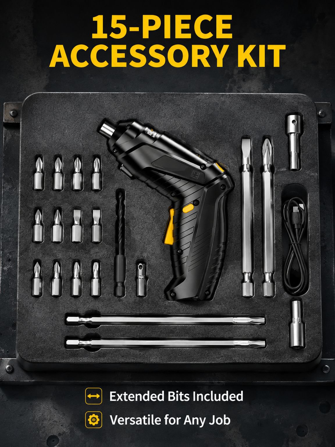 Rechargeable Mini Electric Screwdriver Home Tool Set
